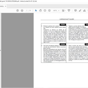 CNH 580SR 590SR 695SR,Backhoe loader,Cardan shaft guard, 741250039 INSTALLATION INSTRUCTIONS Manual 87652664 - PDF DOWNLOAD