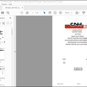 CNH 621F 721F W130C W170C INSTALLATION INSTRUCTIONS MANUAL(47477423) - PDF DOWNLOAD