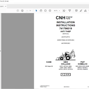CNH 695SM, ML INSTALLATION INSTRUCTIONS Manual 6036700102 - PDF DOWNLOAD