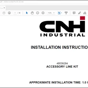 CNH 821G Accessory Link Kit Installation Instructions Manual(48039379) - PDF DOWNLOAD