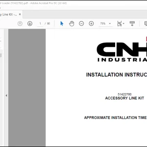 CNH ACCESSORY LINE KIT 1021G 1121G Installation Instruction Manual(51422782) - PDF DOWNLOAD