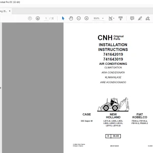 CNH AIR CONDITIONING INSTALLATION INSTRUCTIONS Manual 6036704000 - PDF DOWNLOAD