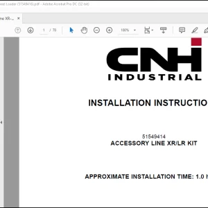 CNH Accessory Line XR/LR Kit 621G Installation Instructions Manual(51549416) - PDF DOWNLOAD