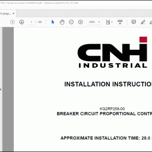 CNH Breaker circuit Proportional kit - CX210D Crawler excavator Installation Instructions Manual(47844481)_EN_FR_IT_ES_DE - PDF DOWNLOAD