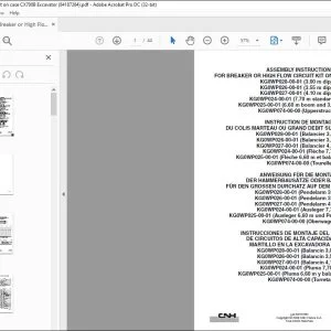 CNH Breaker or High Flow Circuit Kit on case CX700B Excavator Assembly Instructions Manual 84187384 EN_FR_DE_IT_ES - PDF DOWNLOAD