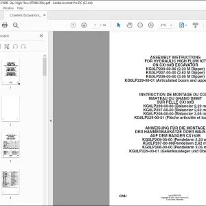 CNH CX160B EXCAVATOR HYDRAULIC HIGH FLOW KIT ASSEMBLY INSTRUCTIONS MANUAL 87686120A - PDF DOWNLOAD