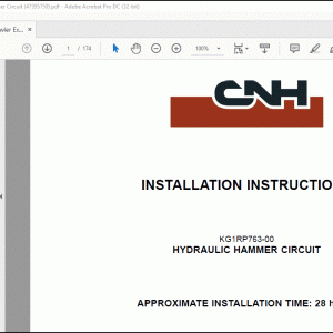 CNH CX210C CX210C Crawler Excavator Hydraulic Hammer Circuit Installation Instructions Manual_EN_FR_IT_ES_DE(47395759) - PDF DOWNLOAD