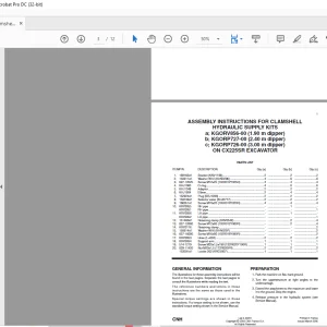 CNH CX225 SR Clamsheel ASSEMBLY INSTRUCTIONS Manual 9-44951 - PDF DOWNLOAD (EN-IT-ES-DE-FR-PT-NL-DAN-AR)
