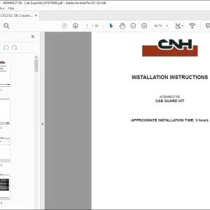 CNH CX235C SR CAB GUARD KIT INSTALLATION INSTRUCTIONS MANUAL 47475568 - PDF DOWNLOAD