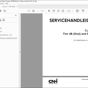CNH Cursor 11 Tier 4B (final) and Stage IV Motor SERVICEHANDLEIDING 47608465 - PDF DOWNLOAD (Dutch)