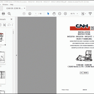 CNH E26B SR E29B SR CX26B CX30B Series 2 ZTS Crawler excavator Installation Instruction Manual(84532180)_EN_FR_IT_FR_ES - PDF DOWNLOAD