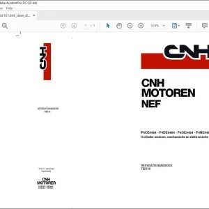 CNH F4CE9484 F4DE9484 F4GE9484 F4HE9484 MOTOREN REPARATIEHANDBOEK - PDF DOWNLOAD (Dutch)