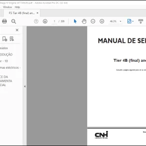 CNH F5 Tier 4B (final) and Stage IV Motor MANUAL DE SERVIÇO(47730929) - PDF DOWNLOAD (Portuguese)