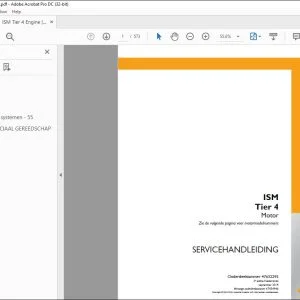 CNH ISM Tier 4 Motor SERVICEHANDLEIDING 47632295 - PDF DOWNLOAD (Dutch)