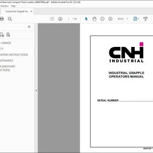 CNH Industrial Grapple Operators Manual 48087908 - PDF DOWNLOAD