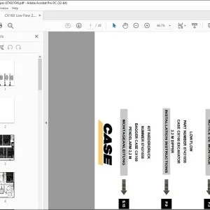 CNH LOW FLOW CX160 Excavator 2.2M DIPPER INSTALLATION INSTRUCTIONS MANUAL 87431658 - PDF DOWNLOAD