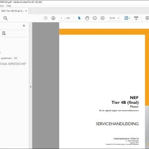 CNH NEF Tier 4B (final) Motor SERVICEHANDLEIDING 47606124 - PDF DOWNLOAD (Dutch)
