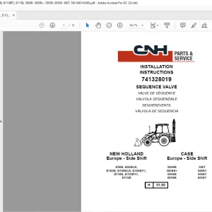CNH SEQUENCE VALVE INSTALLATION INSTRUCTIONS Manual 84514290 - PDF DOWNLOAD