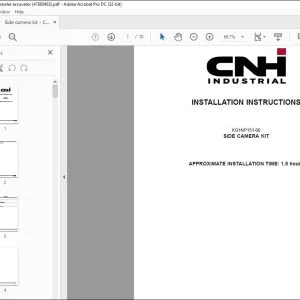 CNH Side camera kit CX130D Crawler excavator Installation Instructions Manual 47880483 EN_DE_IT_FR_ES - PDF DOWNLOAD