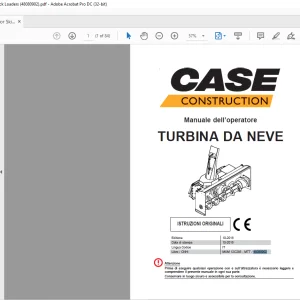 CNH TURBINA DA NEVE Manuale dell’operatore 48080902 - PDF DOWNLOAD (Italian)