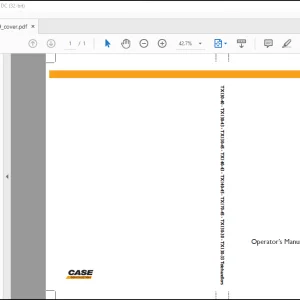 CNH TX130-40 - TX130-43 - TX130-45 - TX140-43 - TX140-45 - TX170-45 - TX130-30 - TX130-33 Telehandlers Supplement Operator’s Manual EN_FR_ES_IT_DE(84486169) - PDF DOWNLOAD