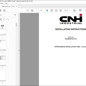 CNH Telematics kit CX18C E18C Excavator Installation Instructions Manual 48045131 EN_DE_IT_FR_ES - PDF DOWNLOAD