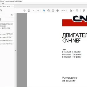 CNH Tier3 ДВИГАТЕЛЬ F4CE9684-F4DE9684 F4DE9687-F4GE9684 F4HE9684-F4HE9687 Руководство по ремонту - PDF DOWNLOAD (Russian)
