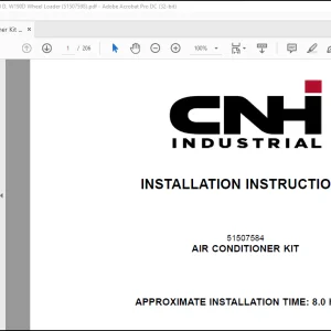 CNH Wheel Loader 721G, 821G, 921G, W170 D, W190D Air conditioner kit Installation Instructions Manual (51507598)_EN_FR_ES_DE_IT - PDF DOWNLOAD