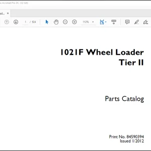 Case 1021F Wheel Loader Tier II Parts Catalog Manual EN_IT_FR_DU_ES_PT_NL_DA_DE(84590394)  - PDF DOWNLOAD