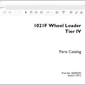 Case 1021F Wheel Loader Tier IV Parts catalog Manual _EN_ES_DE_IT_FR_DU_DA_PT_NL(84590393) -  PDF DOWNLOAD