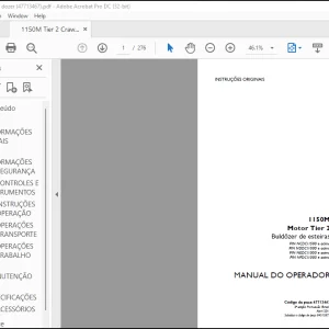 Case 1150M Motor Tier 2 Buldôzer de esteiras MANUAL DO OPERADOR(47713467) - PDF DOWNLOAD (Portuguese)