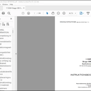 Case 1150M Stage IIIB Baeltedozer INSTRUKTIONSBOG 48149743 - PDF DOWNLOAD (Danish)