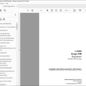 Case 1150M Stage IIIB Rupsdozer GEBRUIKERSHANDLEIDING 48149733 - PDF DOWNLOAD (Dutch)