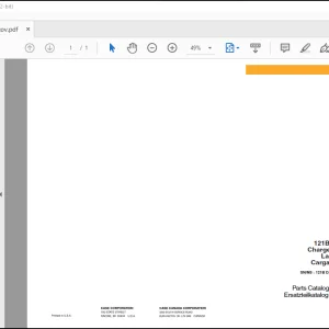 Case 121B and 221B Loaders Parts Catalogue Manual(7-3000r4) - PDF DOWNLOAD