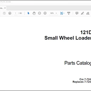 Case 121D Small Wheel Loader Parts Catalog Manual(7-7243) - PDF DOWNLOAD