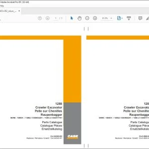 Case 1288 Crawler Excavator Parts Catalogue Manual 8-8543+R2 - PDF DOWNLOAD