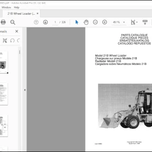 Case 21 B Wheel Loader Parts Catalog Manual(8-9860) - PDF DOWNLOAD