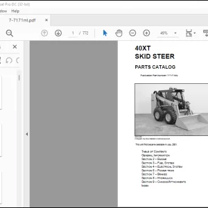 Case 40XT SKID STEER PARTS CATALOG MANUAL(7-7171ML)_EN_FR_ES_DE_PT_IT_DU_DA  - PDF DOWNLOAD