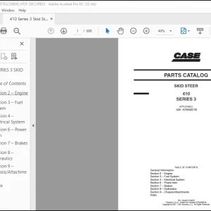 Case 410 SERIES 3 SKID STEER Parts Catalogue Manual(87632288 ML)_EN_FR_ES_DE_IT_DAN_PT_NL  - PDF DOWNLOAD