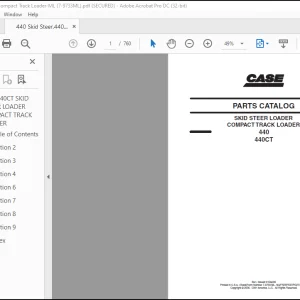 Case 440 440CT SKID STEER LOADER COMPACT TRACK LOADER Parts Catalogue Manual(7-9733 ML)_EN_FR_ES_DE_IT_NL_DAN_PT -  PDF DOWNLOAD