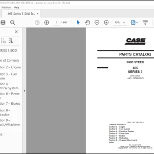 Case 465 SERIES 3 SKID STEER Parts Catalogue Manual(87632295 ML)_EN_FR_ES_DE_IT_DAN_PT_NL - PDF DOWNLOAD