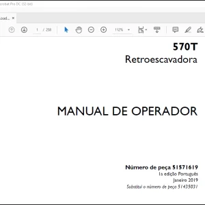 Case 570T Retroescavadora MANUAL DE OPERADOR(51571619) - PDF DOWNLOAD (Portuguese)