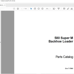 Case 580 Super M Backhoe Loader Parts Catalog Cre 7-7990 - PDF DOWNLOAD (EN-IT-ES-DE-FR)