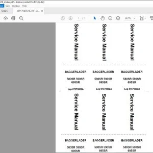 Case 580SR 590SR 695SR BAGGERLADER Service Manual 87570832A - PDF DOWNLOAD (German)