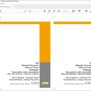 Case 588 Wheeled Excavator Parts Catalogue Manual 7-2370 + R9 - PDF DOWNLOAD