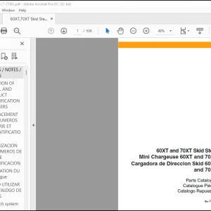 Case 60XT and 70XT Skid Steer Parts Catalogue Manual(7-7190)_EN_FR_ES  - PDF DOWNLOAD