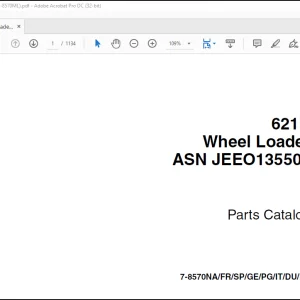 Case 621D Wheel Loader ASN JEEO135501 Parts Catalog Manual(7-8570NA)_EN_FR_SP_DE_PG_IT_DU_DA -  PDF DOWNLOAD