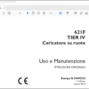 Case 621F TIER IV Caricatore su ruote Uso e Manutenzione(84492332) - PDF DOWNLOAD (Italian)