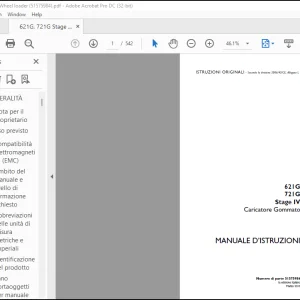 Case 621G 721G Stage IV Caricatore Gommato MANUALE D’ISTRUZIONI(51575984) - PDF DOWNLOAD (Italian)