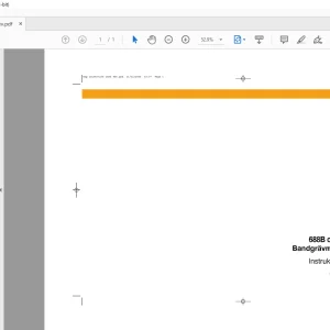 Case 688B och 888B Bandgravmaskiner lnstruktionsbok Manual 9-24141 - PDF DOWNLOAD (SWEDISH)